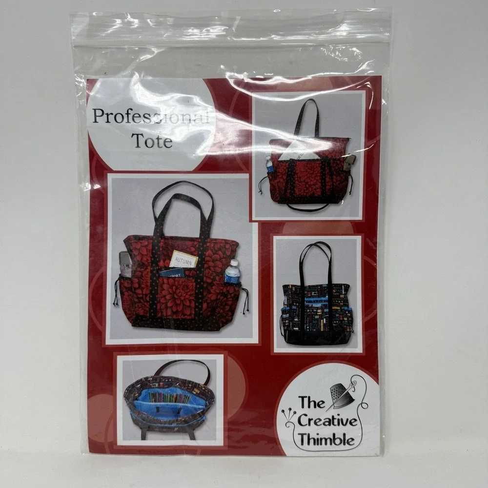 The Creative Thimble Professional Tote & Bag Sewing Pattern Uncut Pockets TCT105